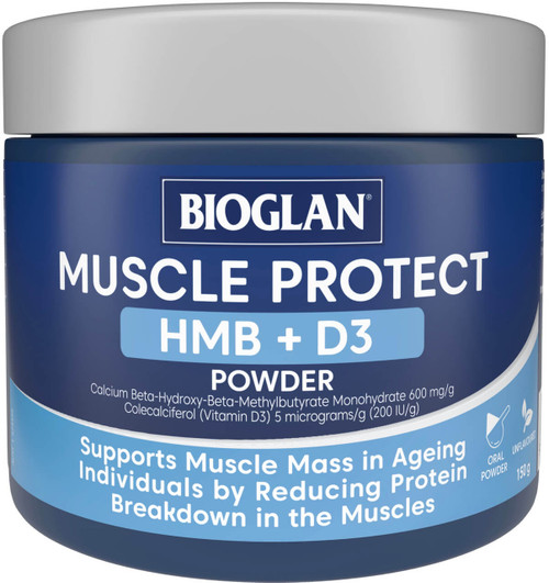 Bioglan Muscle Protect HMB + D3 150g x 3 Pack = 450g